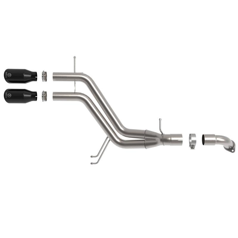 aFe Takeda 13-17 Hyundai Veloster L4-1.6L 2-1/2in 304 SS Axle-Back Exhaust w/ Black Tips-SR1 Performance