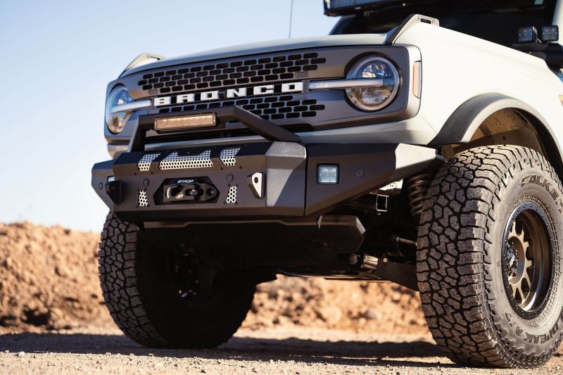 DV8 Offroad FBBR-01 Made to Overland Series Front Bumper for 2021+ Ford Bronco with Winch Compatibility