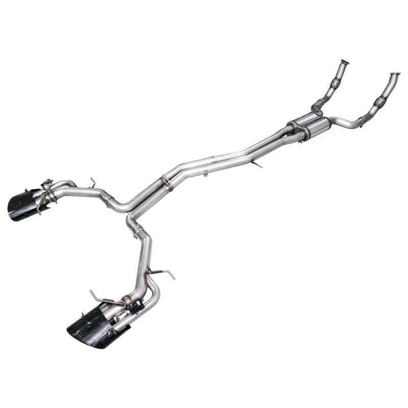 AWE Tuning 21-23 Audi C8 RS6/RS7 SwitchPath Cat-back Exhaust - Diamond Black Tips-SR1 Performance