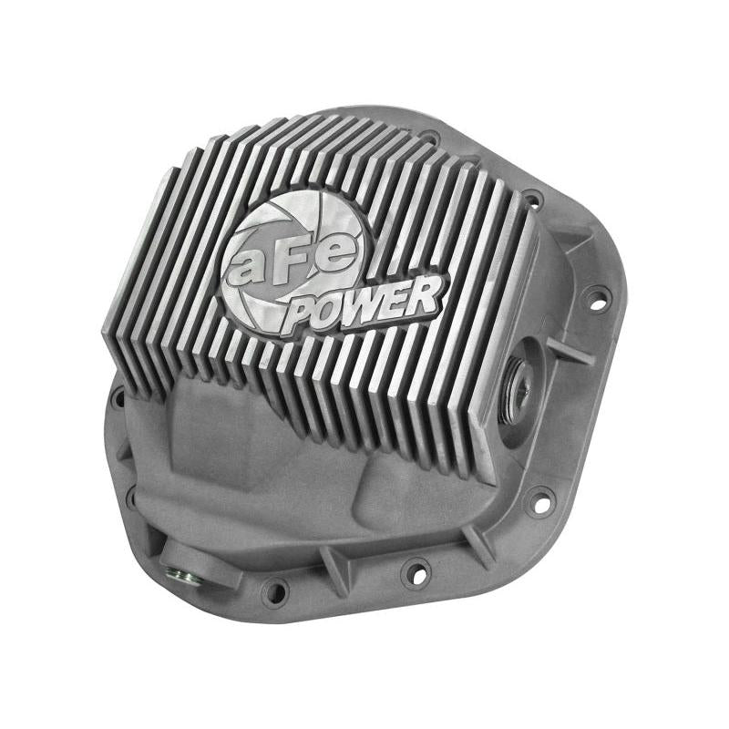 afe Front Differential Cover (Raw; Street Series); Ford Diesel Trucks 94.5-14 V8-7.3/6.0/6.4/6.7L-SR1 Performance