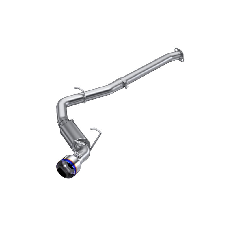 MBRP 12-22 Subaru BRZ 17-22 Toyota GR86 Stainless Steel 3in Cat-Back-Single Rear Exit w Burnt Tip-SR1 Performance