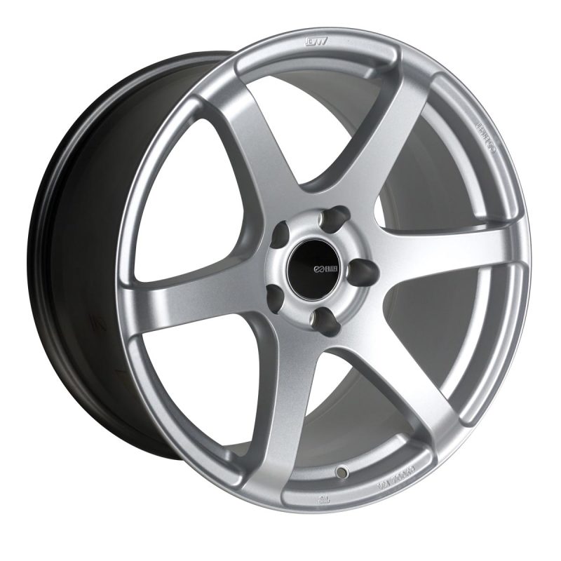 Enkei T6S 18x8.5 35mm Offset 5x114.3 Bolt Pattern 72.6 Bore Matte Silver Wheel-SR1 Performance