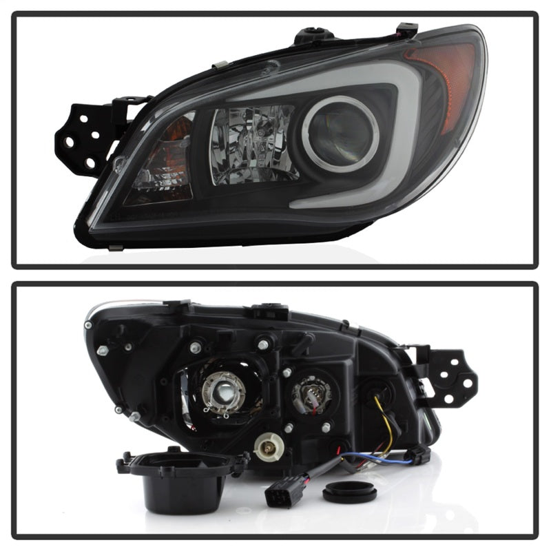 Spyder Subaru WRX 06-07 Projector Headlights - HID Model Only - Black PRO-YD-SWRX06-HID-LBDRL-BK-SR1 Performance