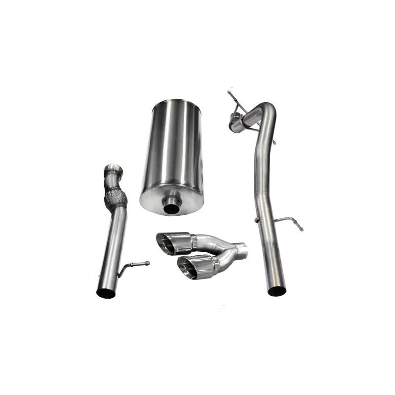 Corsa 2011-2014 Cadillac Escalade ESV 6.2L V8 Polished Sport Cat-Back Exhaust-SR1 Performance