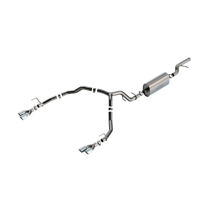 Borla 21-22 Chevrolet Tahoe 5.3L V8 2/4WD 4DR 3.00in/2.75in Touring Cat-Back Exhaust w/ Chrome Tips-SR1 Performance