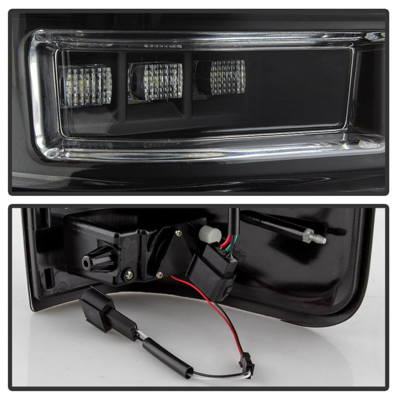 Spyder 04-08 Ford F-150 Projector Tail Lights - Light Bar DRL LED - Black ALT-YD-FF15004V2-LBLED-BK-SR1 Performance