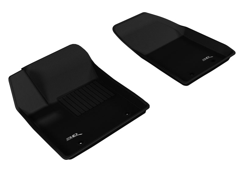 3D MAXpider 2012-2014 Chrysler/Dodge 200/Avenger Kagu 1st Row Floormat - Black-SR1 Performance