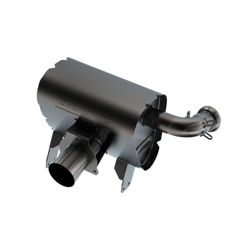 Borla 15-22 Can-Am Maverick X3 900cc Triple Turbo Manifold-Back Exhaust Atak Muffler - Black Coated-SR1 Performance