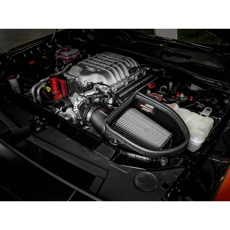 aFe Magnum Force Stage-2 Track Series Carbon Fiber AIS w/Pro Dry S Media-18 Dodge Challenger V8-6.2L-SR1 Performance