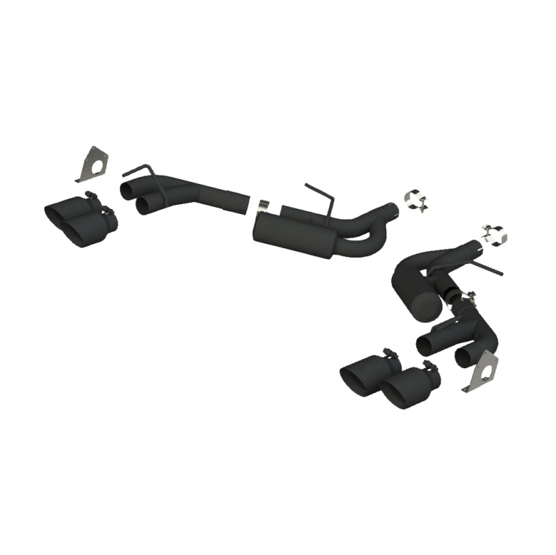 MBRP 16-19 Chevrolet Camaro V6 2.5in BLK NPP Dual Axle Back Exhaust w/ 4in Quad Dual Wall Tips-SR1 Performance
