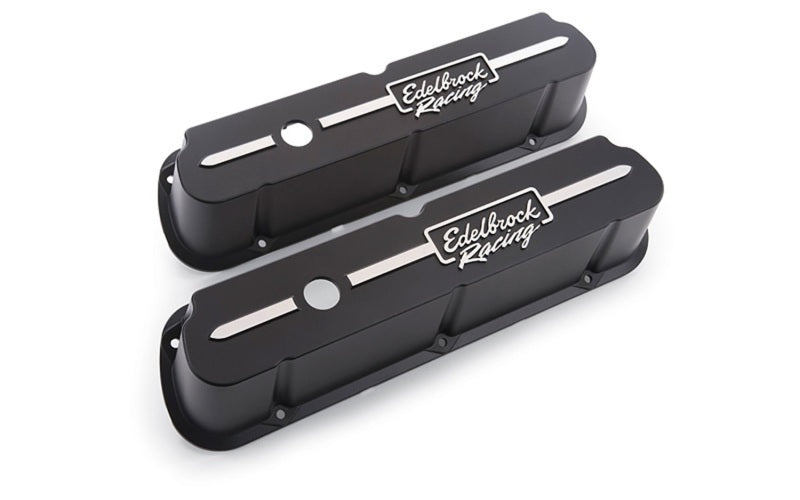 Edelbrock Valve Cover Racing Series Ford 289-302-351W CI V8 Tall Black-SR1 Performance