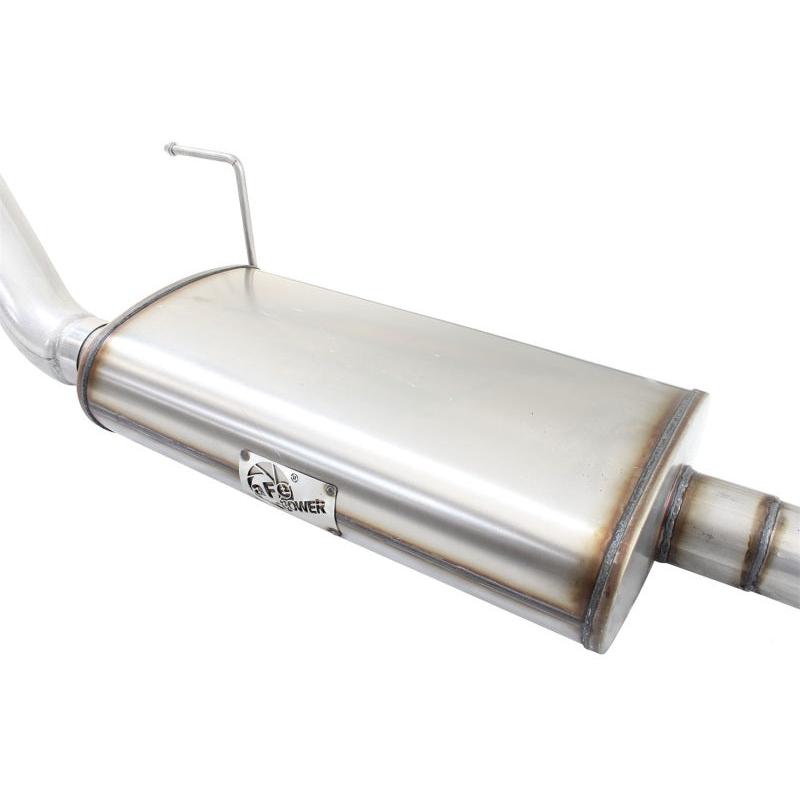 aFe MACHForce XP Exhaust 3in-3.5in SS Single Side Exit CB w/ Black Tips 15 Ford F150 V8 5.0L CC/SB-SR1 Performance