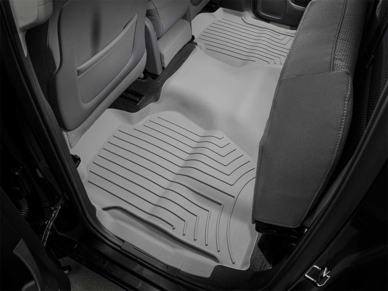 WeatherTech FloorLiner HP Rear for Chevrolet Silverado 2014-2018 - Custom Fit Gray