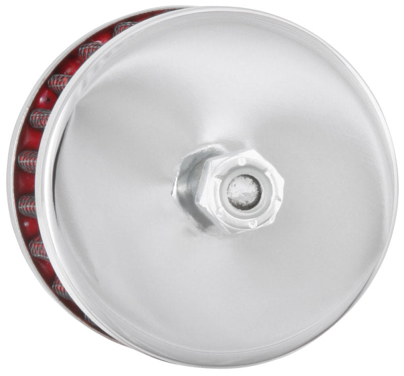 K&N Steel Base Crankcase Vent Filter 3/8in OD Tube 2in OD 1-1/2in Height-SR1 Performance