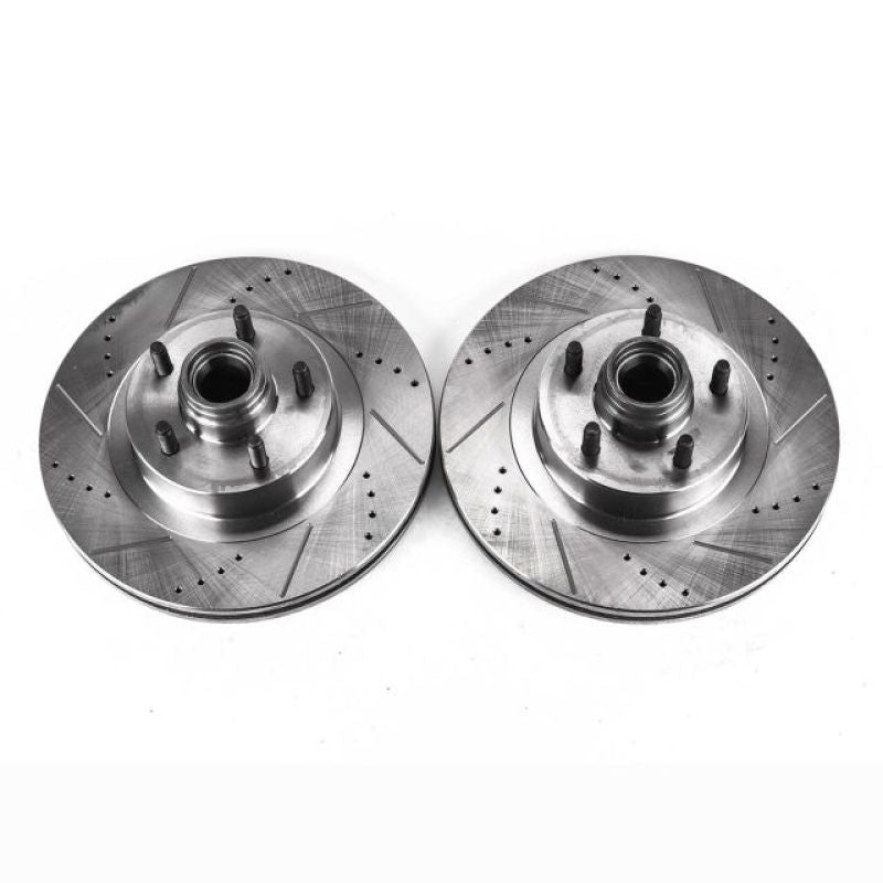 Power Stop 01-03 Ford Explorer Sport Front Evolution Drilled & Slotted Rotors - Pair-SR1 Performance