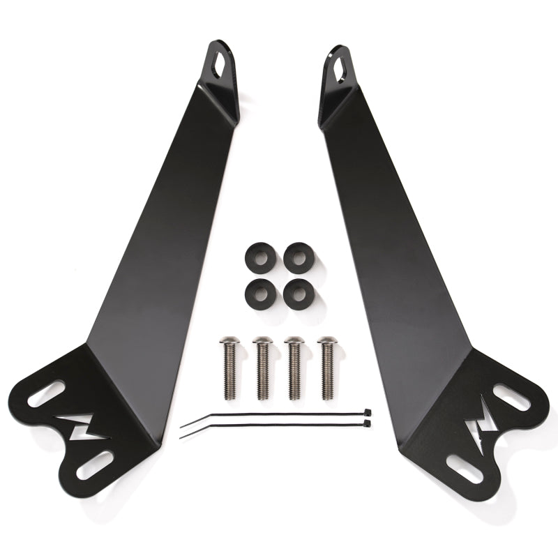 ANZO 2007-2015 Jeep Wrangler 12in inch LED Bar Hood Mounting Brackets-SR1 Performance