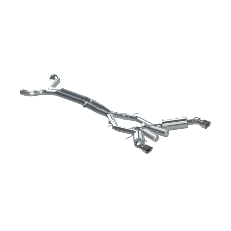 MBRP 16-19 Chevrolet Camaro SS 6 Speed 3in Dual Cat Back w/ 4.5in OD Tips - 409 (Non NPP Models)-SR1 Performance