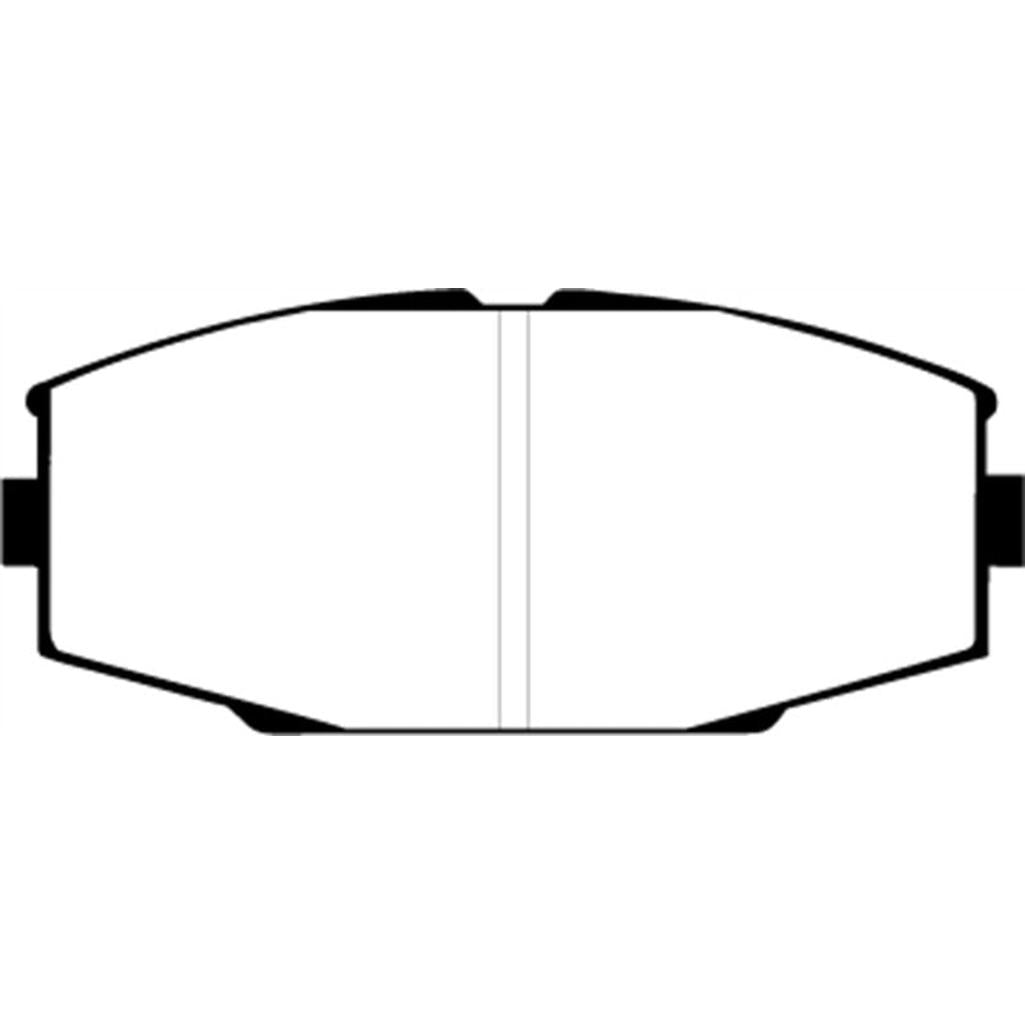 EBC Redstuff Ceramic Low Dust Front Brake Pads for Toyota Supra (1986-1992)