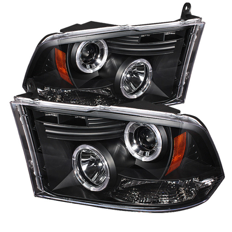 Spyder Dodge Ram 1500 09-14 10-14 Projector Headlights Halogen- LED Halo LED - Blk PRO-YD-DR09-HL-BK-SR1 Performance