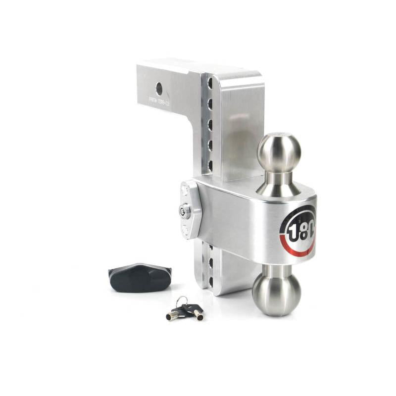 Weigh Safe 180 Hitch with 8-Inch Drop and 2.5-Inch Shank * Aluminum, 10K/18.5K GTWR