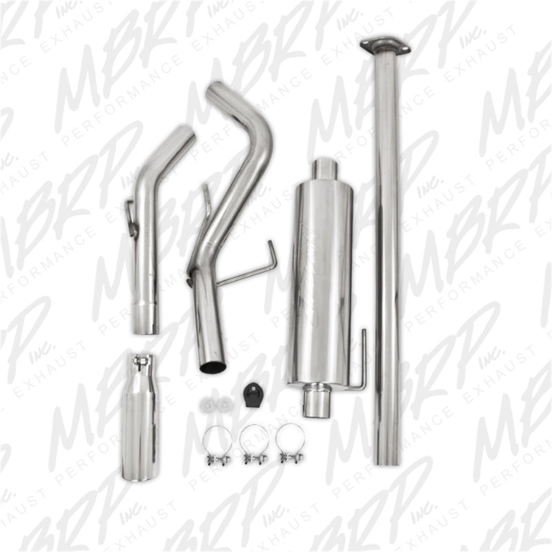 MBRP 05-13 Toyota Tacoma 4.0L EC/CC Cat Back Single Exit Aluminized Exhaust-SR1 Performance