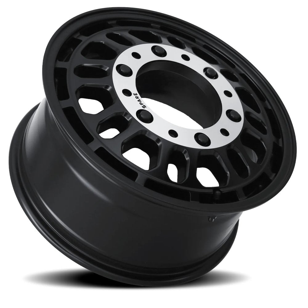 R V Rambler 00 - Universal Spare Satin Black 17x8