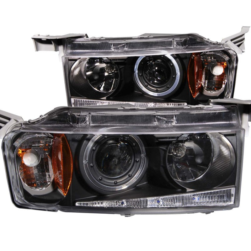 ANZO 2004-2007 Scion Xb Projector Headlights w/ Halo Black G2-SR1 Performance