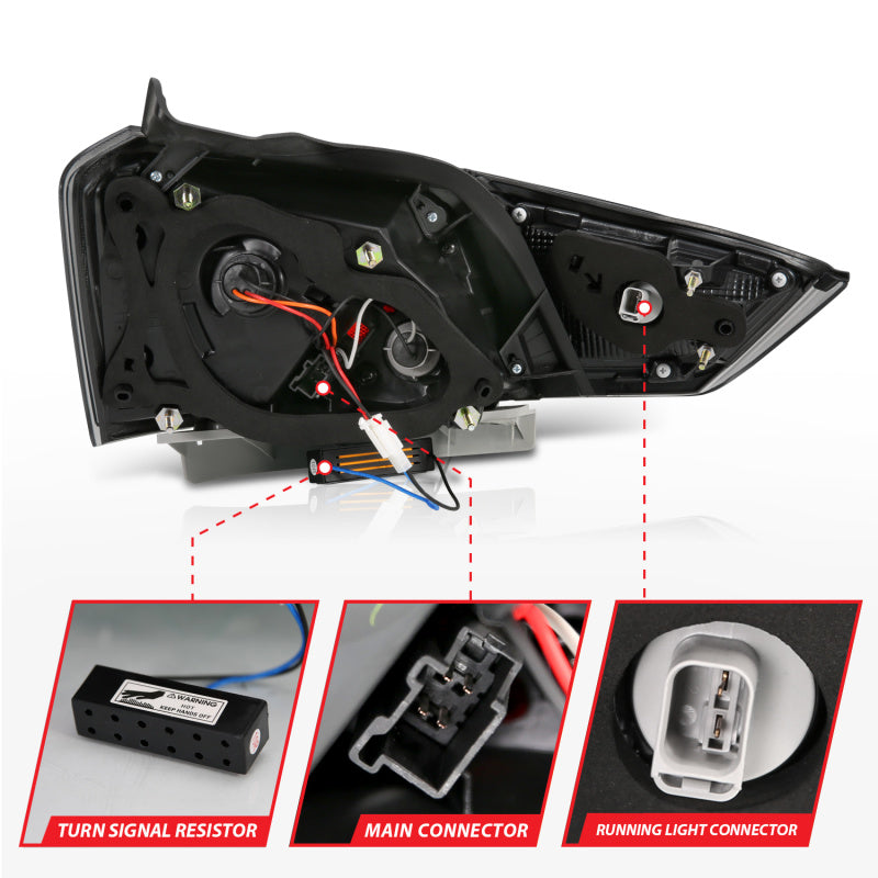 ANZO 14-18 Chevrolet Impala LED Taillights Smoke-SR1 Performance
