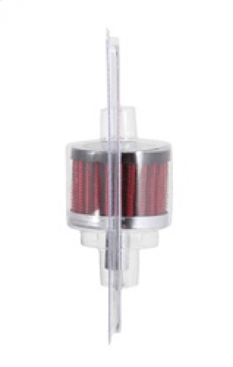 K&N Steel Base Crankcase Vent Filter .5in Vent OD x 2in OD x 1.5in Height-SR1 Performance