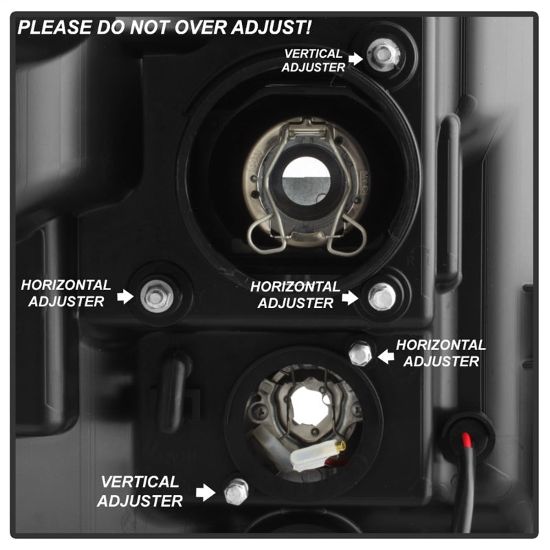 Spyder 11-16 Ford F-250/F-350 V2 Projector Headlights - Light Bar DRL - Chrome PRO-YD-FS11V2-LB-C-SR1 Performance