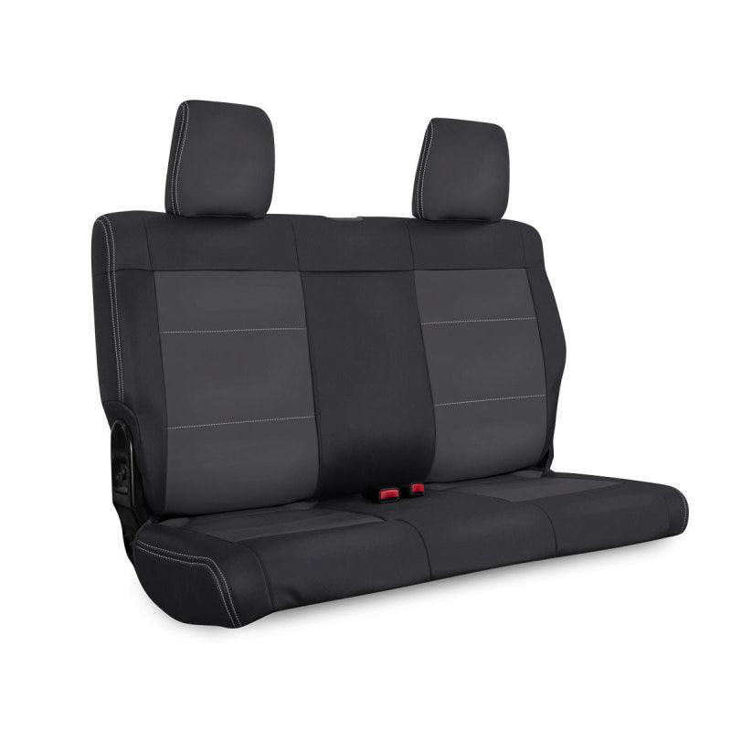 PRP 07-10 Jeep Wrangler JK Rear Seat Covers/2 door - Black/Grey-SR1 Performance