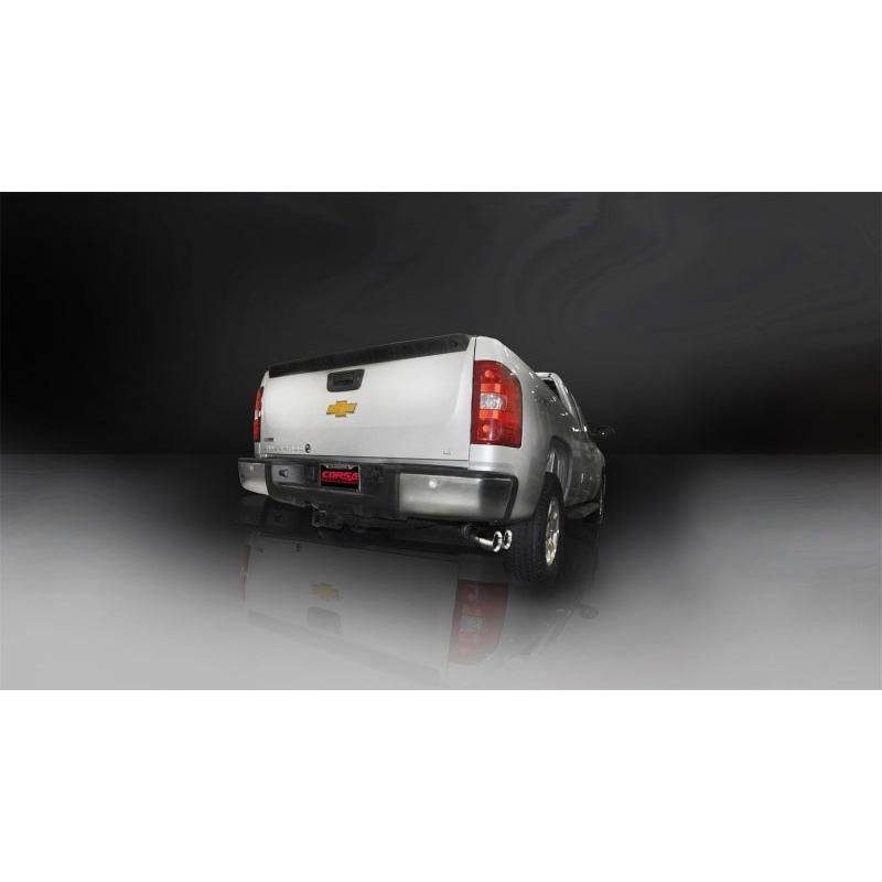 Corsa 2011-2013 Chevrolet Silverado Crew Cab/Short Bed 1500 6.2L V8 Polished Sport Cat-Back Exhaust-SR1 Performance