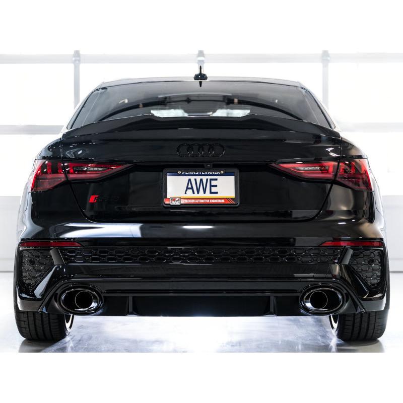AWE Tuning Audi 22-23 8Y RS3 Cat-Back Track Edition Exhaust System - No Tips-SR1 Performance