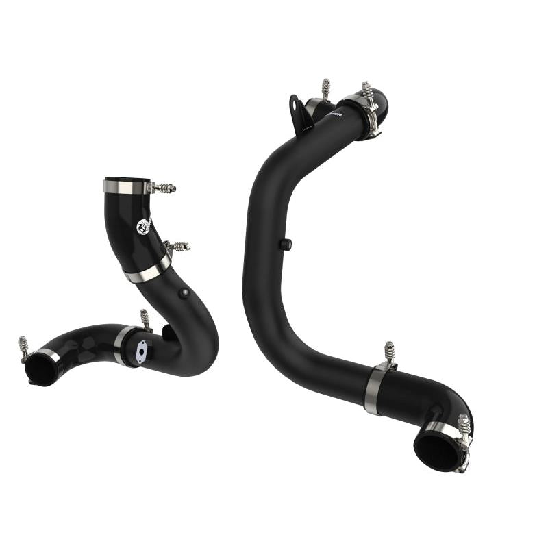 aFe BladeRunner 15-20 VW GTI (MKVII) L4-2.0L (t) Aluminum Hot and Cold Charge Pipe Kit Black-SR1 Performance
