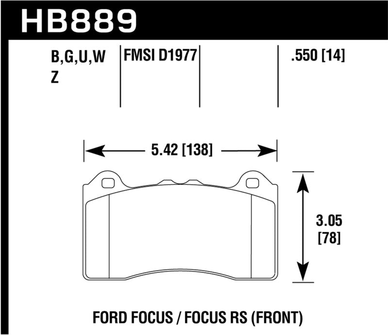 Hawk HP Plus Track Only Ferro-Carbon Brake Pads-SR1 Performance