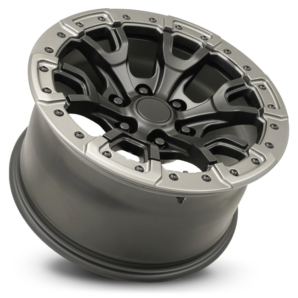 FR 99 – FORD BRONCO RAPTOR REPLICA WHEEL-Satin Black/Gray Ring 17x9 6x5.5 + 18 HB 93.1
