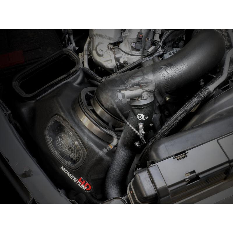 aFe 2024 GM Diesel Trucks V8 6.6L L5P BladeRunner Aluminum 3in Hot & 3.5in Cold Charge Pipe - Black-SR1 Performance