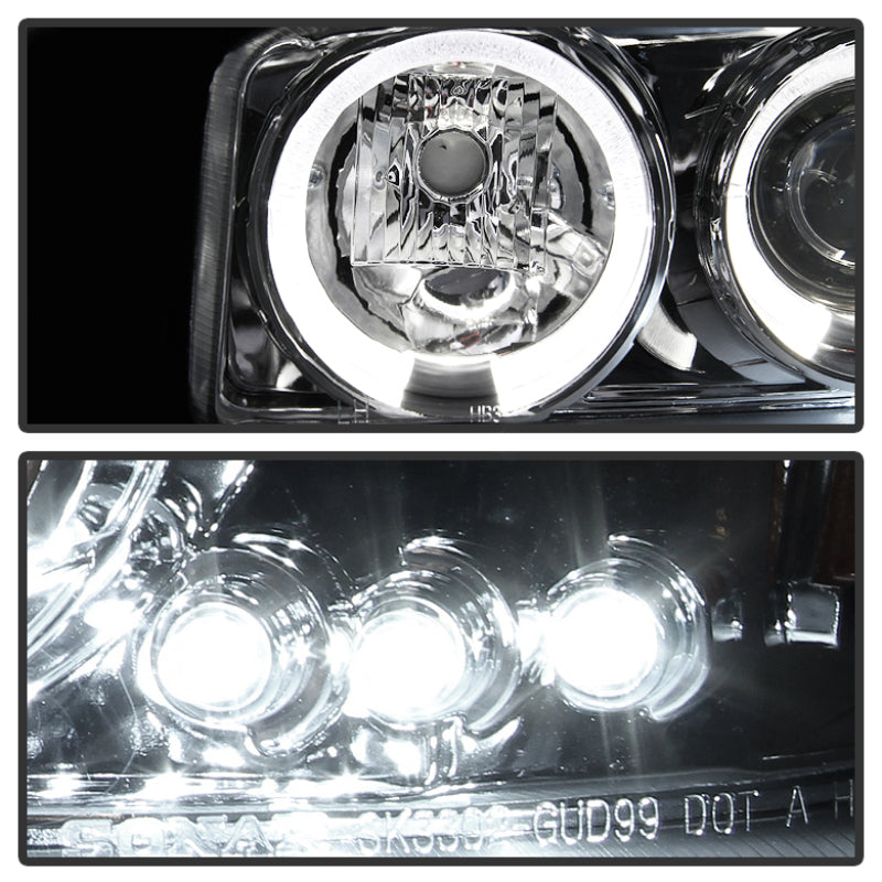 Spyder GMC Sierra 1500/2500/3500 99-06 Projector Headlights LED Halo LED Chrome PRO-YD-CDE00-HL-C-SR1 Performance