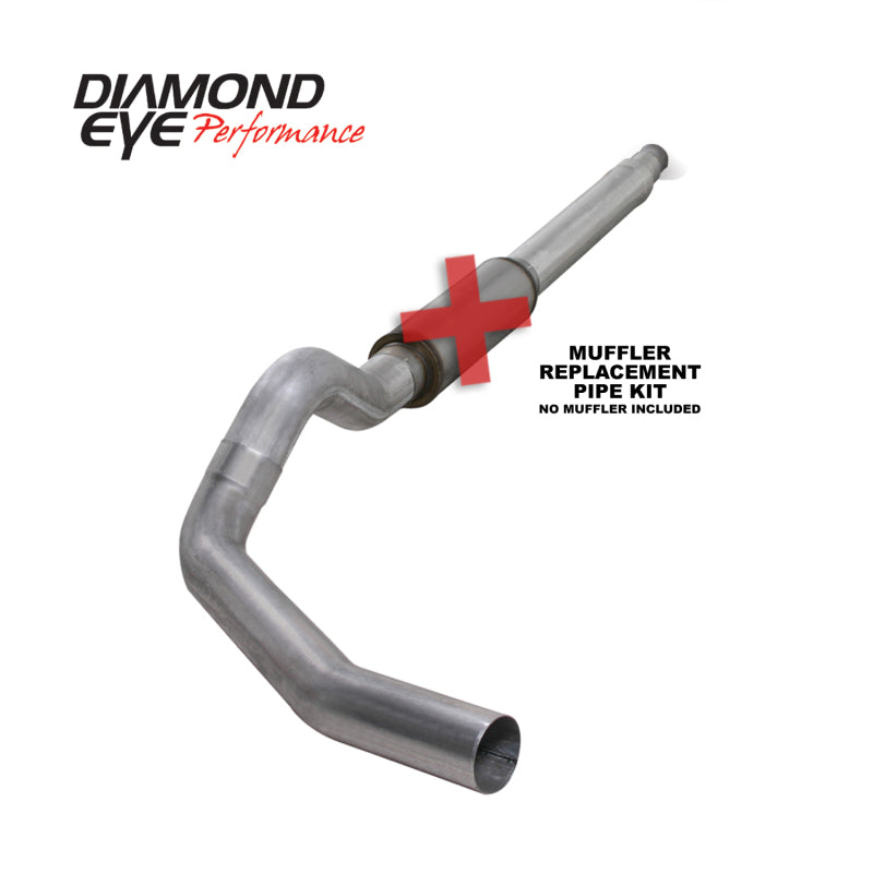 Diamond Eye KIT 5in CB MFLR RPLCMENT PIPE SGL AL: 94-97 FORD 7.3L F250/F350 PWRSTROKE-SR1 Performance