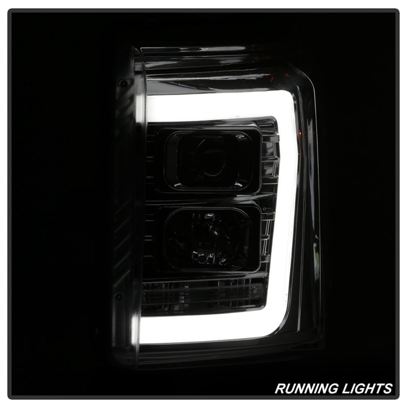 Spyder 11-16 Ford F-250/F-350 V2 Projector Headlights - Light Bar DRL - Chrome PRO-YD-FS11V2-LB-C-SR1 Performance