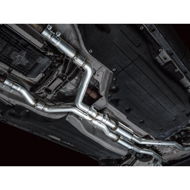 AWE Tuning 2020+ Ford Explorer ST Touring Edition Exhaust w/ Chrome Silver Tips-SR1 Performance