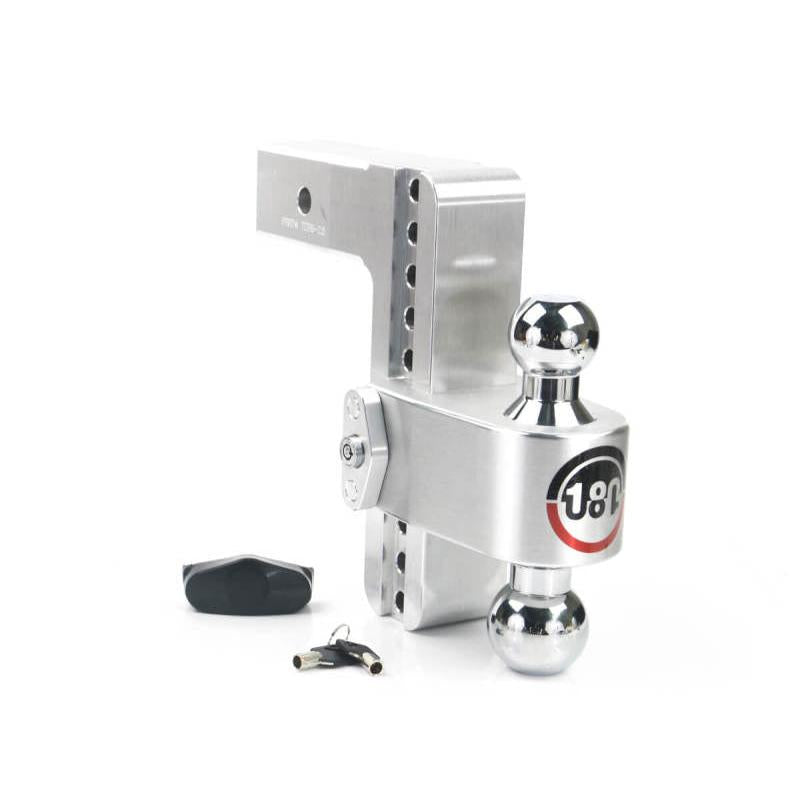Weigh Safe 180 Hitch with 8-Inch Drop and 2.5-Inch Shank * Aluminum, 10K/18.5K GTWR