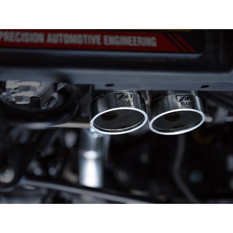 AWE Tuning 22-24 Ford Bronco Raptor 4WD Dual BashGuards Cat-Back SwitchPath Exhaust (No Tips)-SR1 Performance