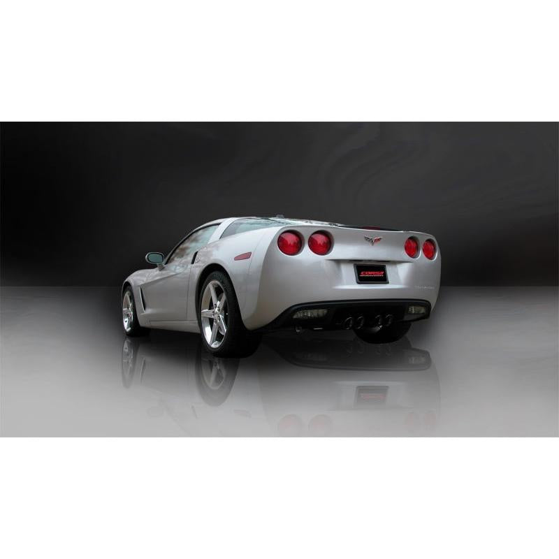 Corsa 2009-2013 Chevrolet Corvette C6 6.2L V8 Black Sport Axle-Back Exhaust-SR1 Performance