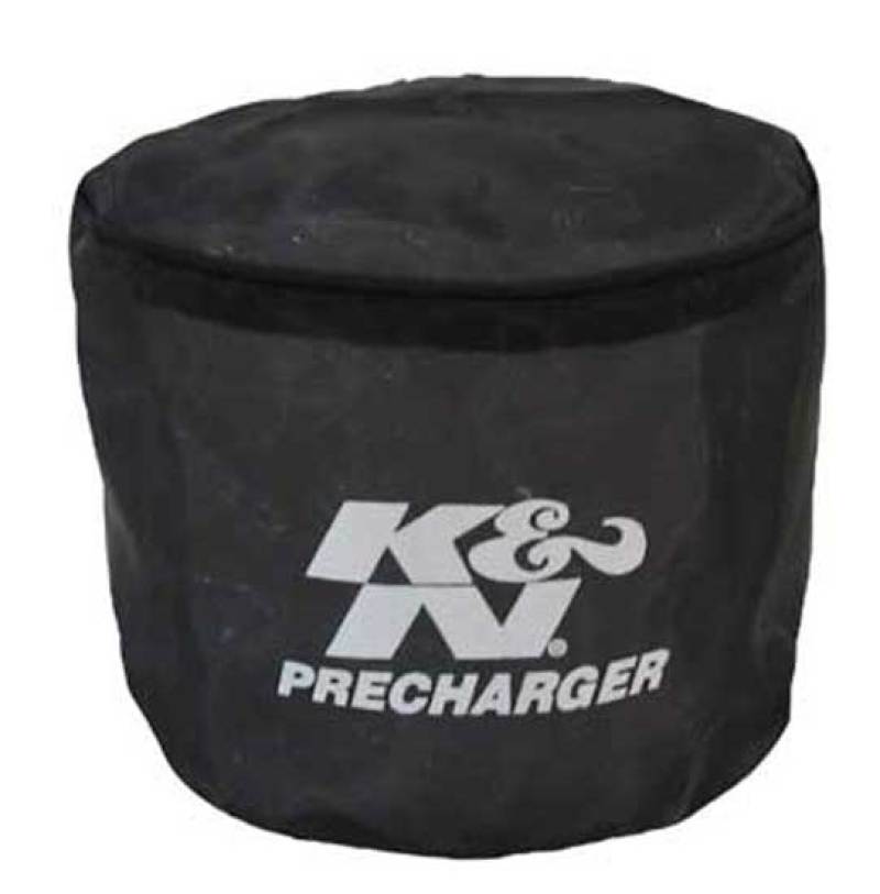 K&N Universal Precharger Round Straight Air Filter Wrap Black-SR1 Performance
