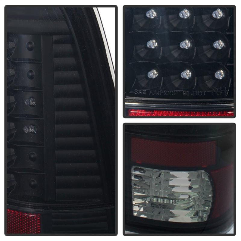 Xtune Ford F250/350/450/550 Super Duty 99-07 LED Tail Lights Black Smoke ALT-JH-FF15097-LED-BKSM-SR1 Performance
