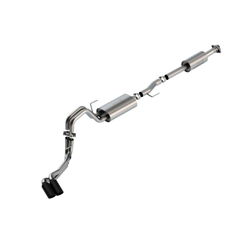Borla F-150 2021 5.0L 4dr CC SB EC STB Lariat/KR/Pltnm/LTD 3/2.25 DSE Cat-Back Touring BLK CHR Tips-SR1 Performance