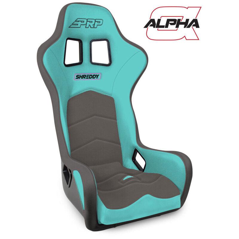 PRP Shreddy Alpha Composite Seat- Teal/Grey-SR1 Performance
