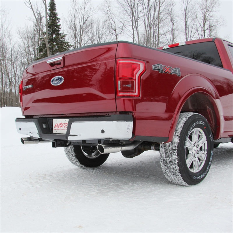 MBRP 2015 Ford F-150 5.0L 3in Cat Back Dual Split Rear Exit AL Exhaust System-SR1 Performance