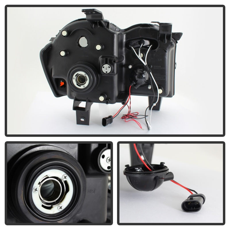 Spyder Jeep Grand Cherokee 05-07 Projector Headlights LED Halo LED Blk Smke PRO-YD-JGC05-HL-BSM-SR1 Performance